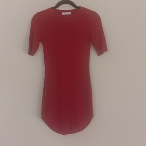 Better Be Red Tee Shirt Dress Size M NWT